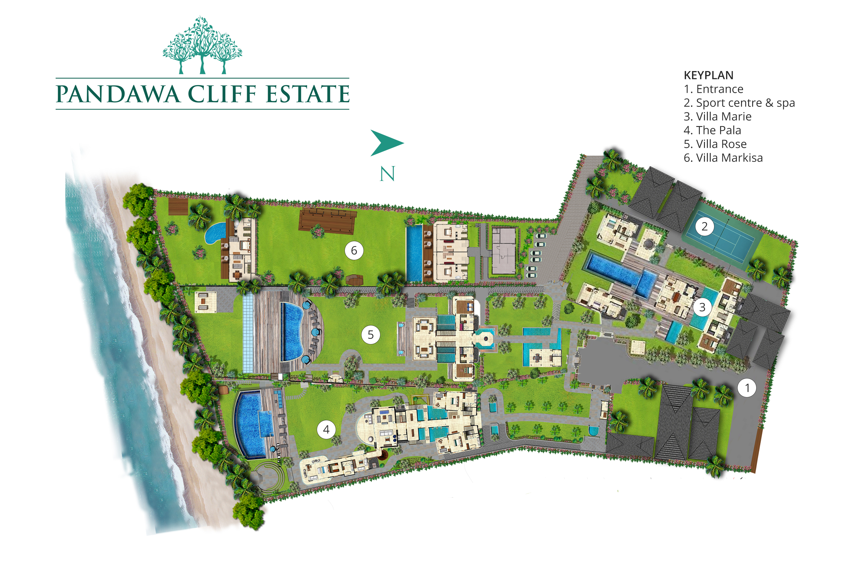 Pandawa Cliff Estate - Floorplan<br />